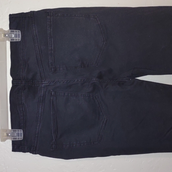 Free People NWT  busted knees skinny  leg jeans in Washed Black - Picture 5 of 10